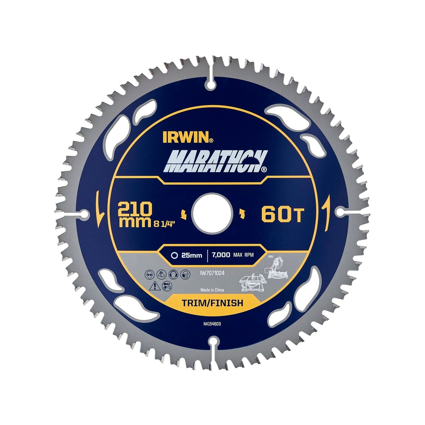 Irwin Marathon Circular Saw Blade - 210mm - 60T