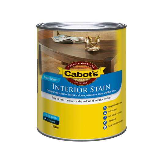 Cabot's Maple Water Based Interior Stain - 1L