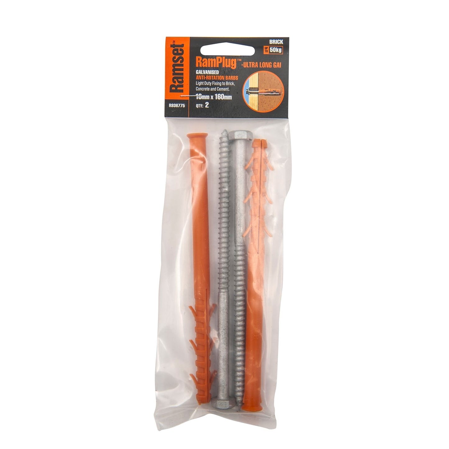 Ramset Ultra Long Anchor - 10 x 160mm - 2 Pack