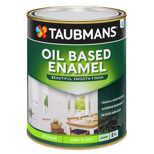 Taubmans Accent Semi Gloss Oil Based Enamel - 1L