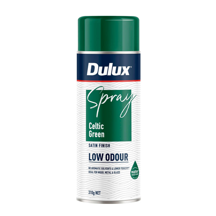 Dulux Spray Paint Low Odour - 310g - Satin Celtic Green