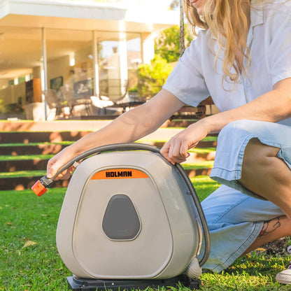 Holman Portable Retractable Hose Reel - 20m