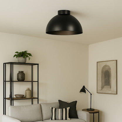 Mirabella Eliza Batten Fix - Metal Dome - Matt Black