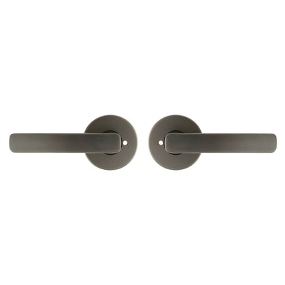 Ikonic Gunmetal San Fran Privacy Lever Set