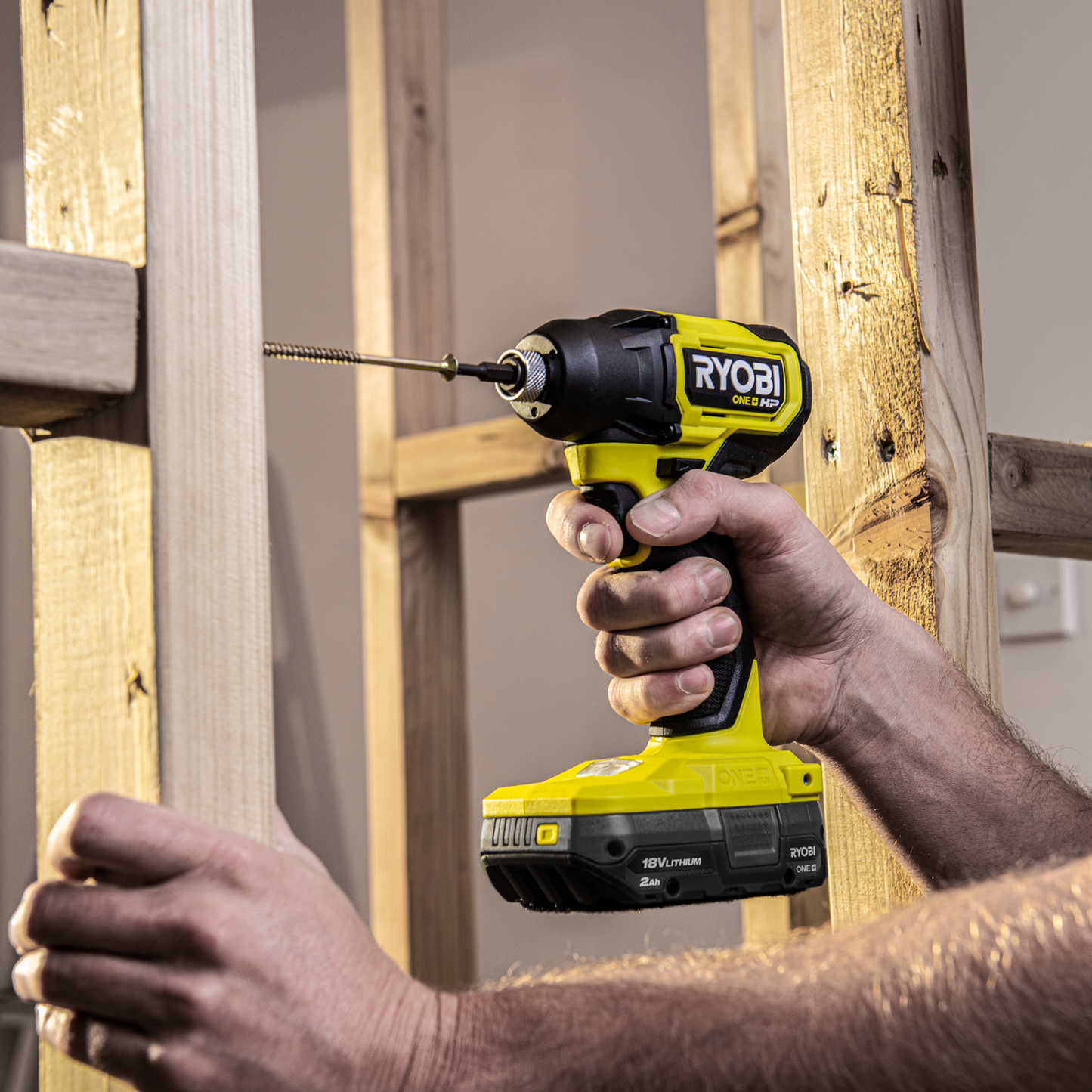 Ryobi HP Brushless Compact Impact Driver & Hammer Drill Kit - 18V ONE+ - 4.0Ah - 2 Piece