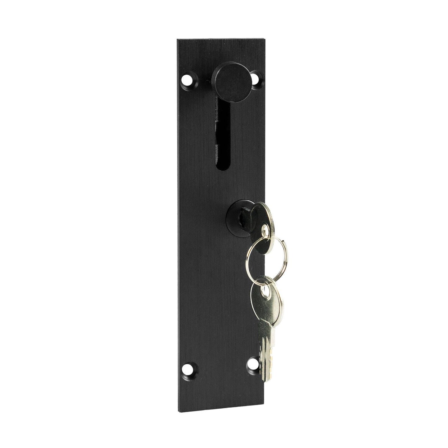 Delf Lockable Door Drop Bolt - 150mm - Matte Black