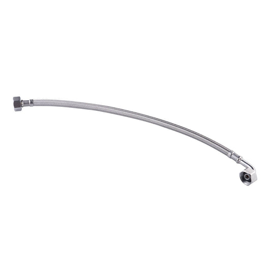 Kinetic 300mm Stainless Steel Flexible Braided Hose Bent Elbow Connector