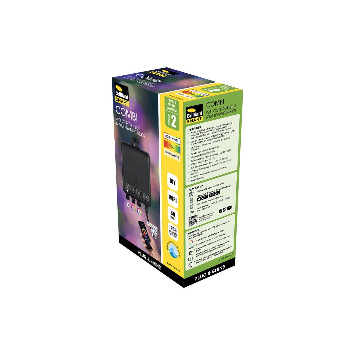 Brilliant Smart Black Combi Wi Fi Controller & 60W Transformer