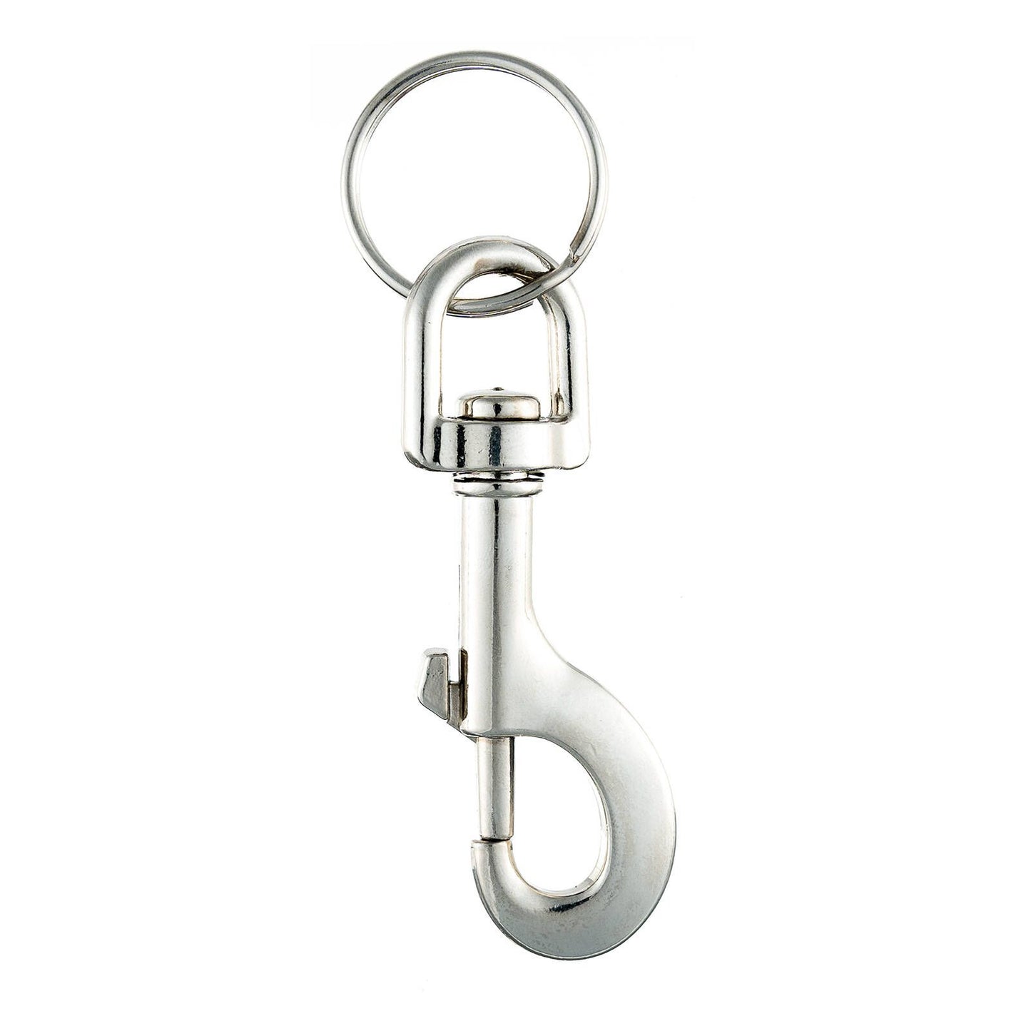 Taskmaster Nickel Plated Snap Hook with Key Ring - 81 x 12mm - 4 Pack