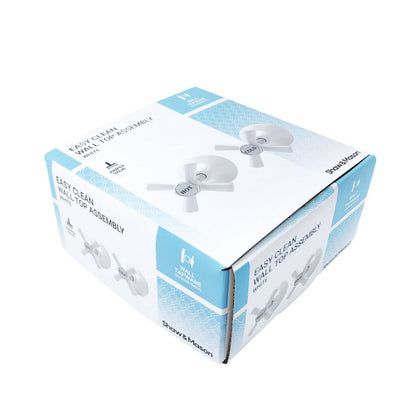 Shaw Mason White Easy Clean Top Assembly - 130 x 140mm - Pair