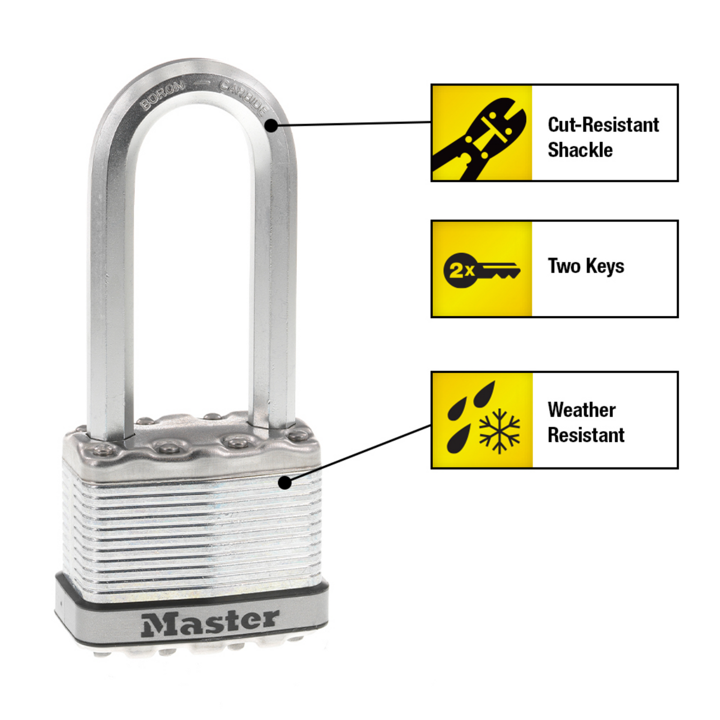 Master Lock Magnum Padlock - 51mm - 64mm Shackle