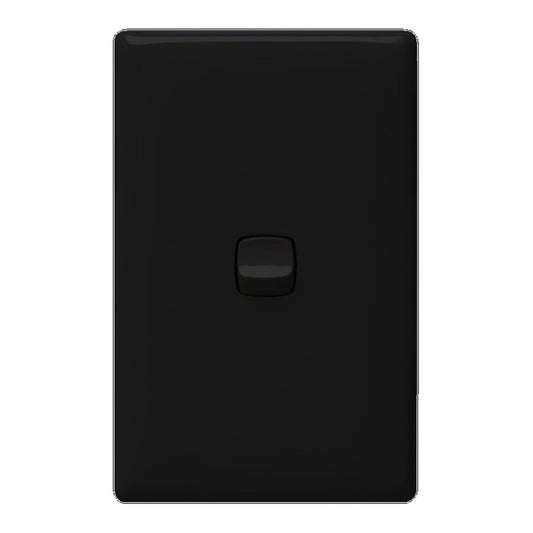 HPM Wall Switch - 1 Gang - Gloss Black