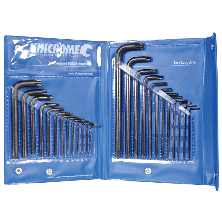 Kincrome 25 Piece Tamperproof Torx Keys Set