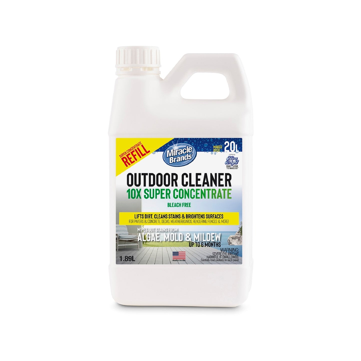 Earl's Miracle Brands Outdoor Cleaner 90 Biodegradable Super Concentrate - 1.89L