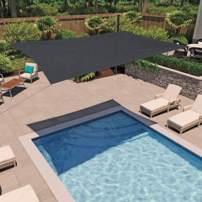 Coolaroo Shade Sail - 2.4 x 3.6m - Graphite