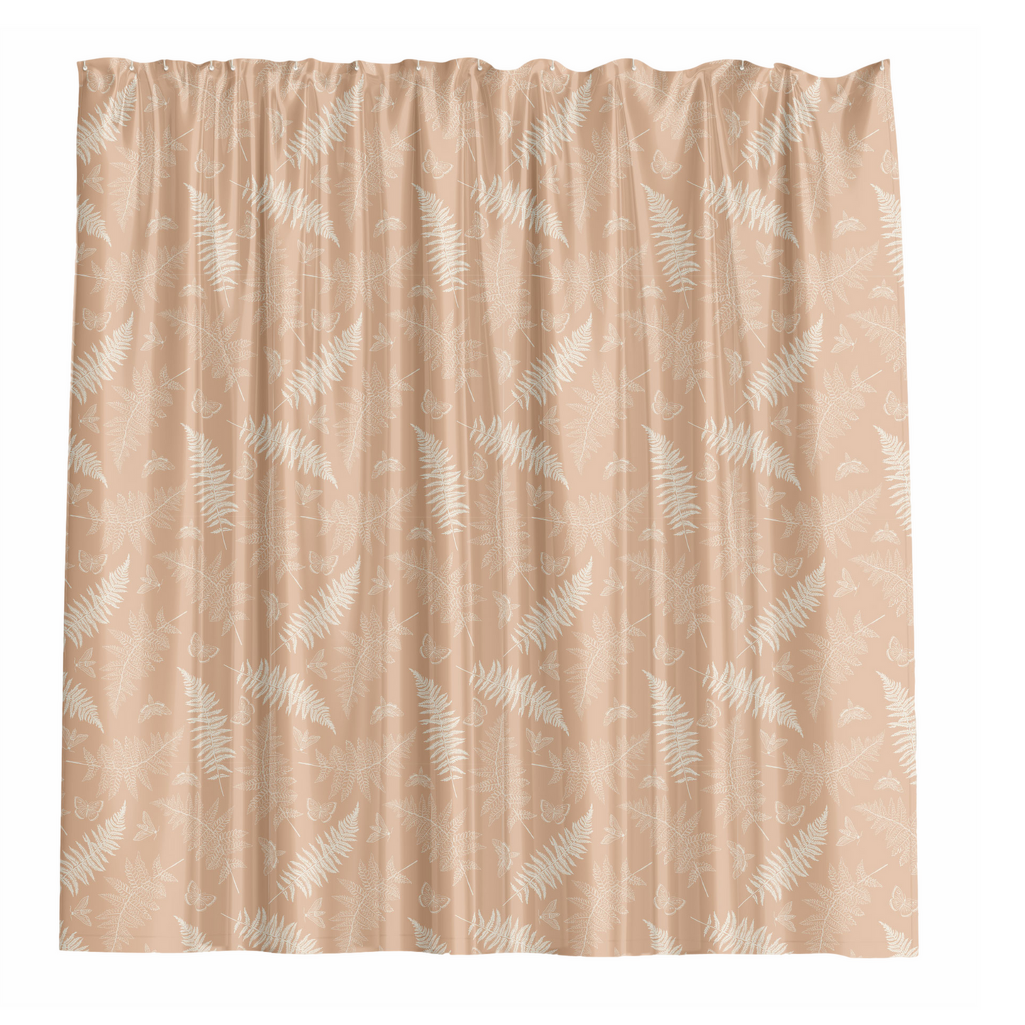 Barelli Long Drop Shower Curtain - 210 x 180cm - Ferns Amberlight