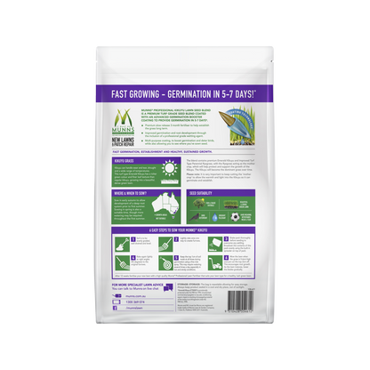 Munns Professional Lawn Seed Blend - 2.5kg