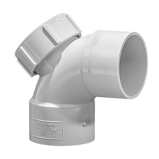 Holman 40mm x 88 Degree DWV PVC I.O. Female Bend
