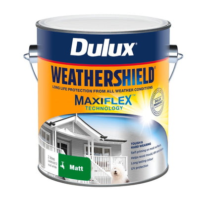 Dulux Weathershield Exterior Paint - 2L - Vivid White Matt