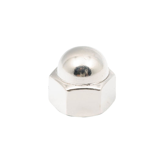 Zenith Dome Nuts - 3/8" - Chrome - 6 Pack