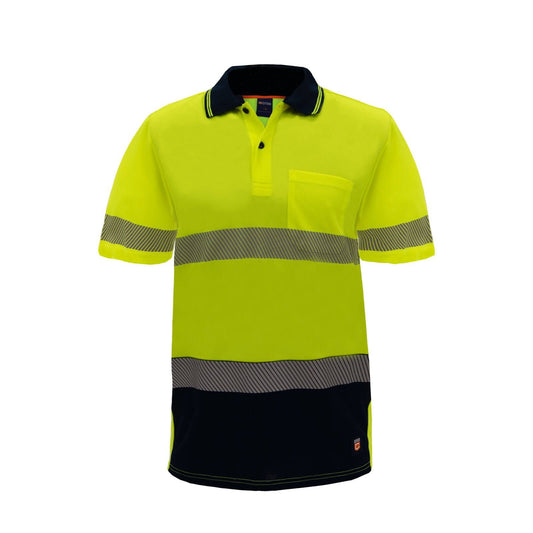 Citeco Yellow Hi Vis Short Sleeve Polo - Small