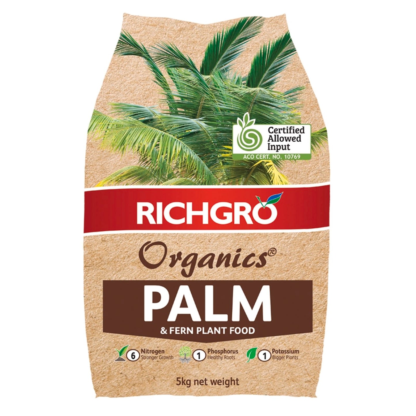 Richgro Organics Palm and Fern Plant Food 5kg