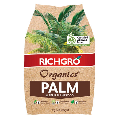 Richgro Organics Palm and Fern Plant Food 5kg