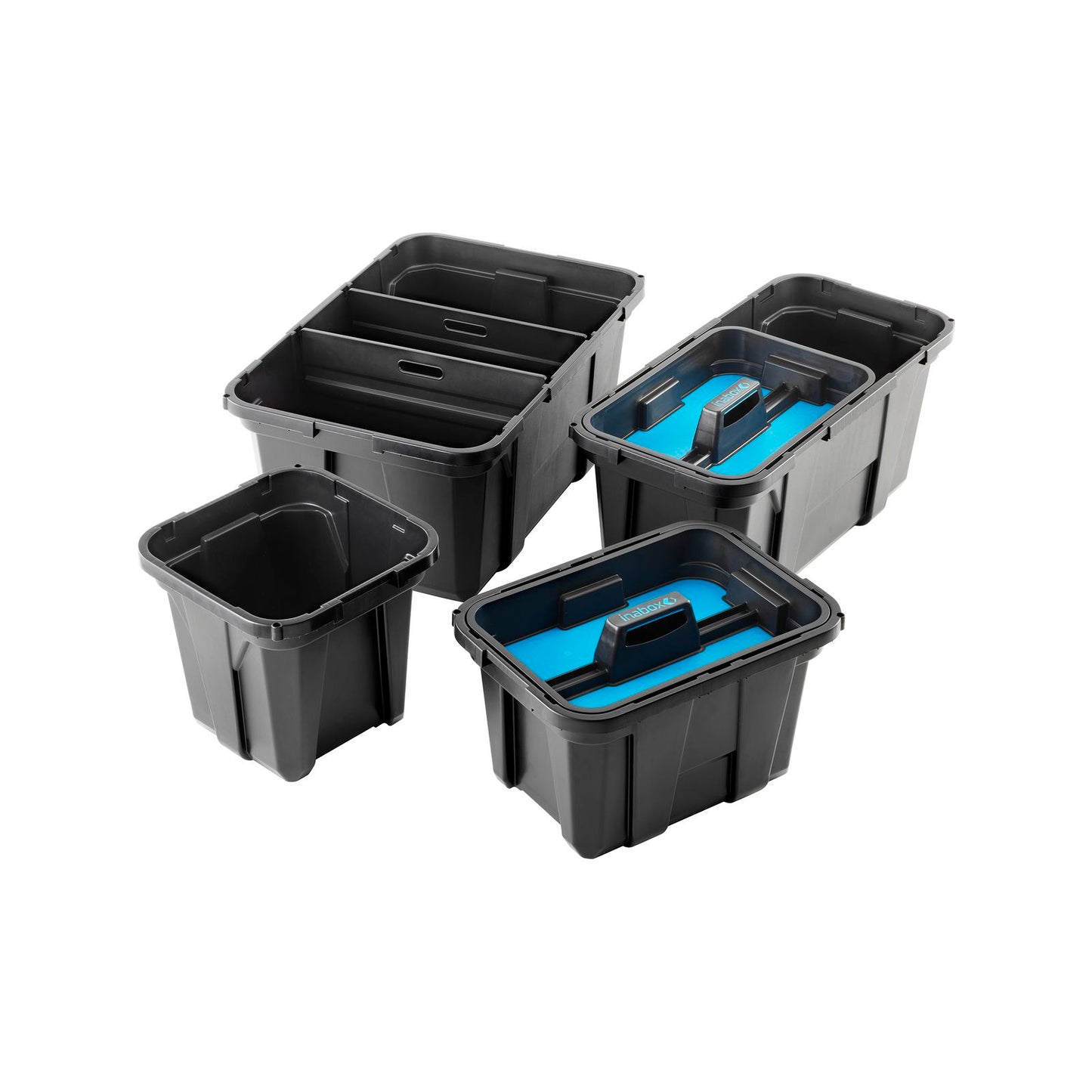Inabox Iron Black Heavy Duty Insert Tray - 15L
