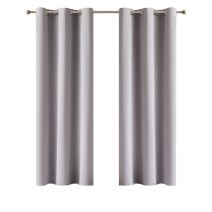 Claremont Ori Eyelet Blockout Curtain - 120 x 223cm - Silver