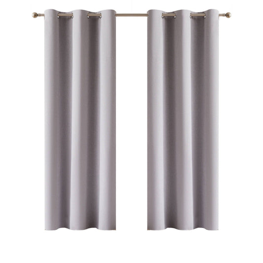 Claremont Ori Eyelet Blockout Curtain - 120 x 223cm - Silver