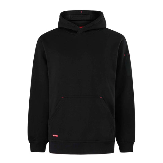 Hard Yakka Black Brushed Fleece Workwear Hoodie - 2XL