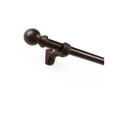 Windoware Curtain Brackets - 33mm - Walnut - 2 Pack