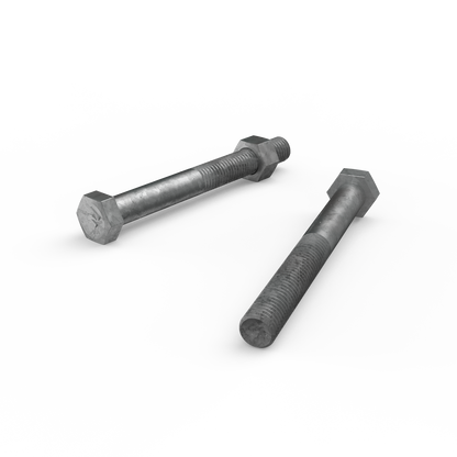 Zenith Hot Dip Galvanised Hex Head Bolts - M12 x 110mm - 12 Pack