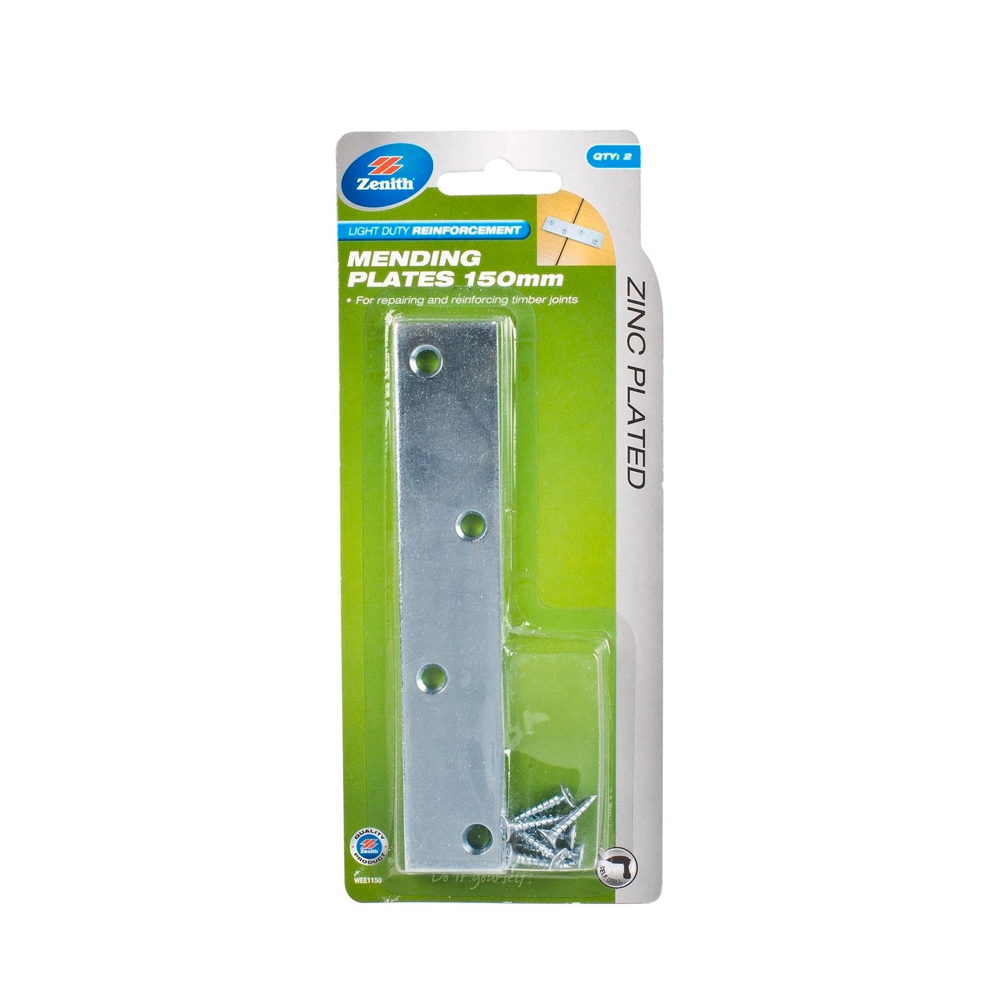 Zenith Mending Plates - 150mm - 2 Pack