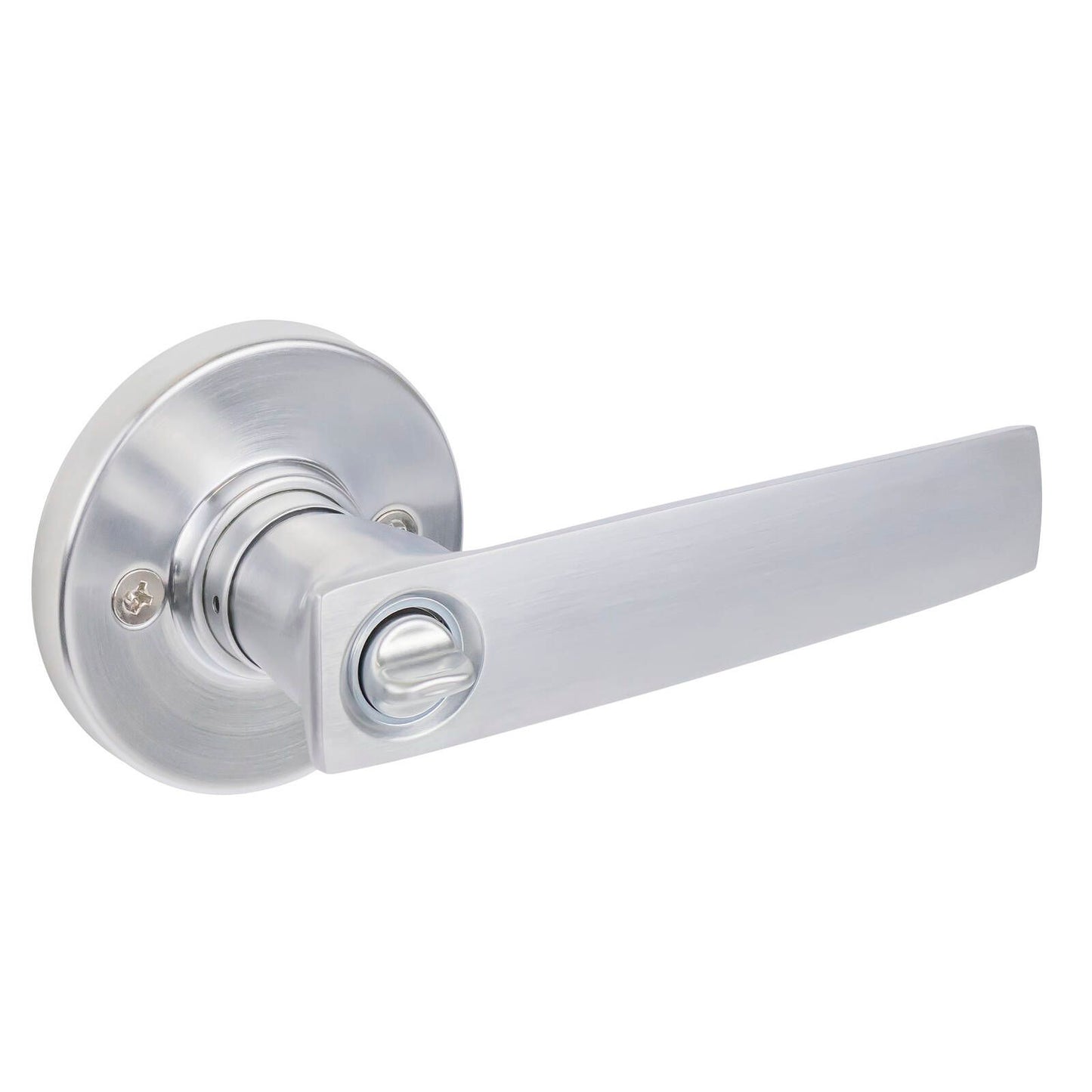 Gainsborough Neue Aurora Entrance Lever Set - Brushed Satin Chrome - 145 x 67mm