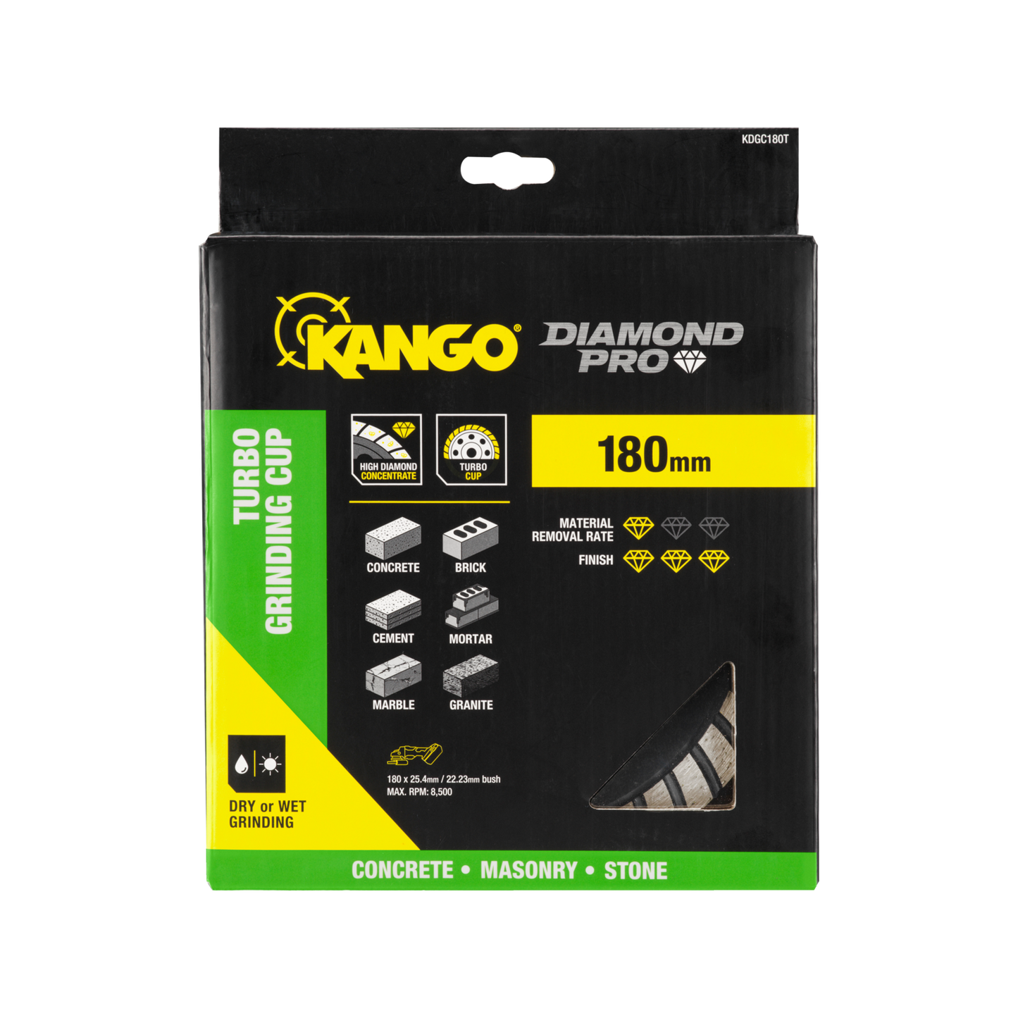 Kango Turbo Diamond Grinding Cup - 180mm
