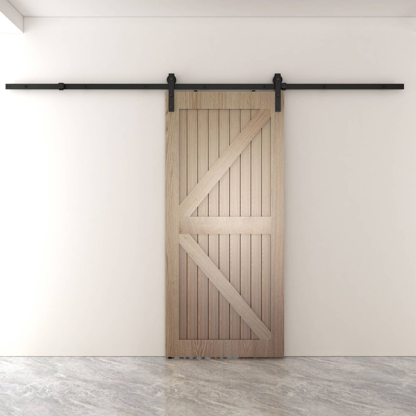 Rolltrak Barn Door Track - 3000 x 40 x 6mm - Matte Black