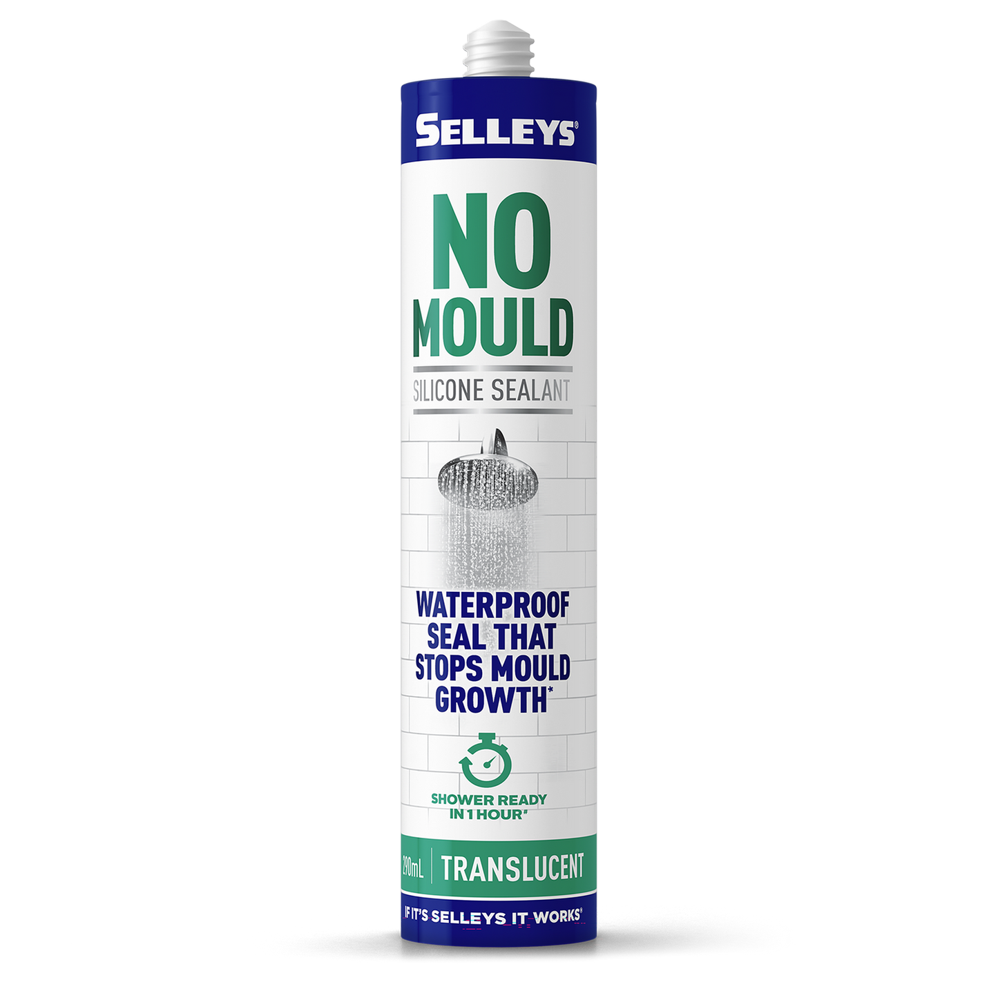 Selleys No Mould Resistant Silicone Sealant - 290ml - Translucent