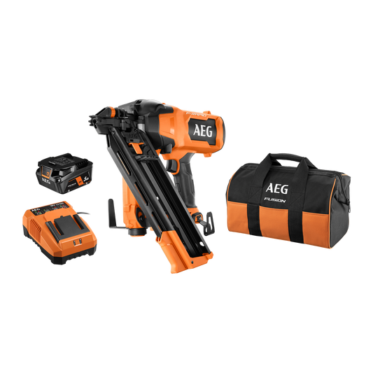 AEG 18V 10GA F-RAPID Framing Nailer 5Ah Kit A18F10FN51