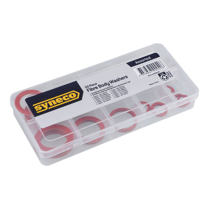 Syneco Assorted Fibre Body Washers - 50 Pack