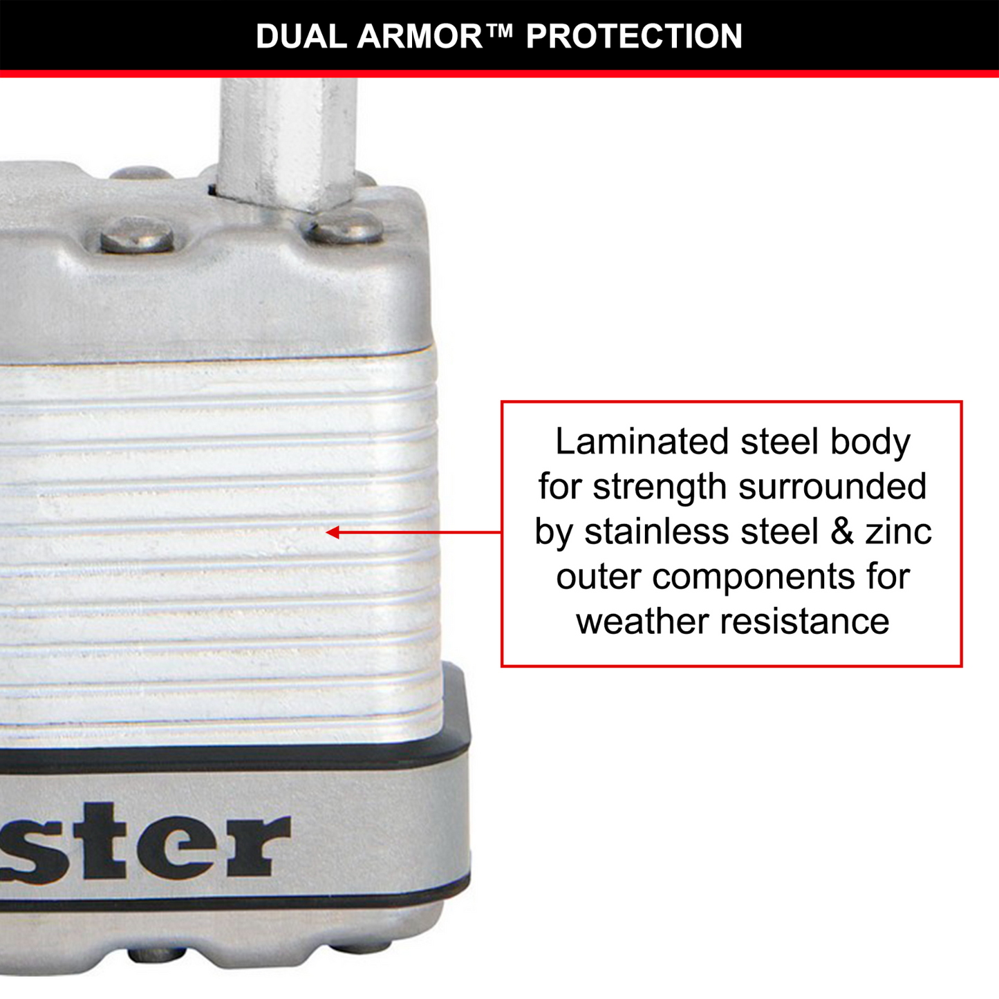 Master Lock Magnum Padlock - 45mm - 64mm Shackle - 2 Pack