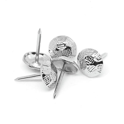 Pinnacle Upholstery Nails - Nickel - 50 Pack