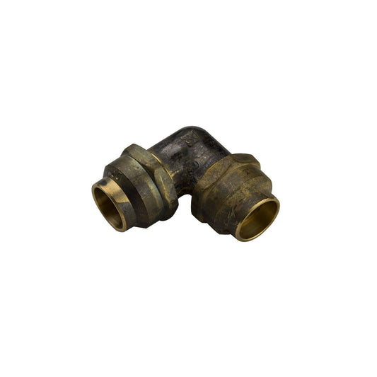 Brasshards Brass Flared Compression Elbow 20fl x 20fl 90° Lead-Free