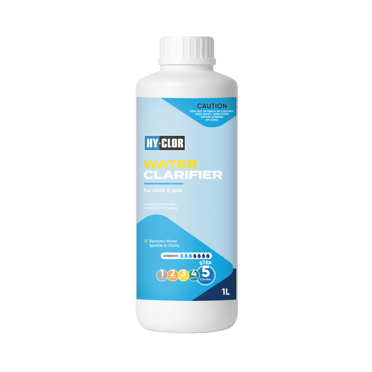 Hy-Clor Water Clarifier - 1L - Fast Acting - For All Pool Types