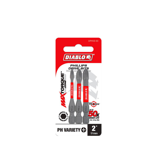Diablo PH Variety Power Bit - 2" - 3 Pack