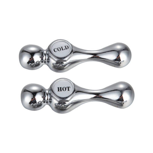 Shaw Mason Chrome Lever Handles - 81 x 128mm - Pair
