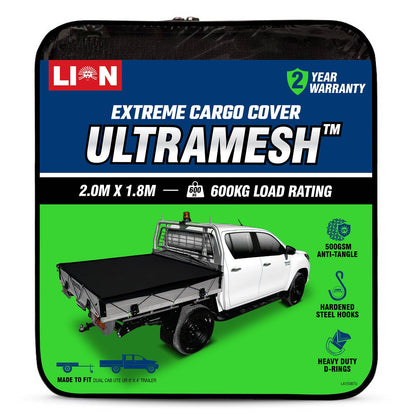 Lion Ultramesh Cargo Net - 2.0 x 1.8m - 600kg Capacity