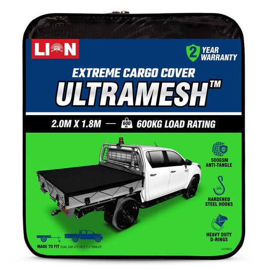 Lion Ultramesh Cargo Net - 2.0 x 1.8m - 600kg Capacity