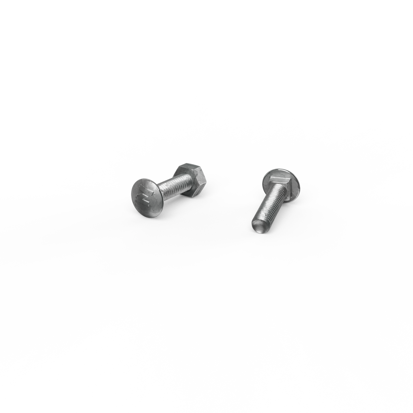 Zenith M6 x 25mm - Hot Dip Galvanised Cup Head Bolts & Nuts - 25 Pack