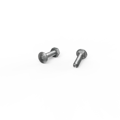 Zenith M6 x 25mm - Hot Dip Galvanised Cup Head Bolts & Nuts - 25 Pack